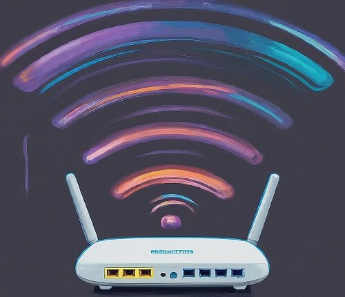image of wi-fi with router.